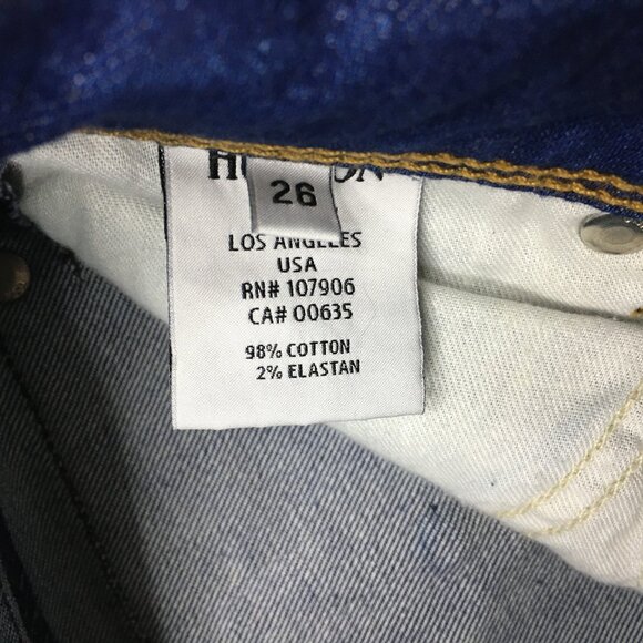 HUDSON Denim Curt Wash COLLIN Whiskers Distressing 5 Pocket Skinny Jeans - Picture 3 of 16